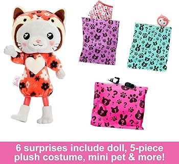 Amazon.com: Barbie Cutie Reveal Chelsea Doll & Accessories, Animal